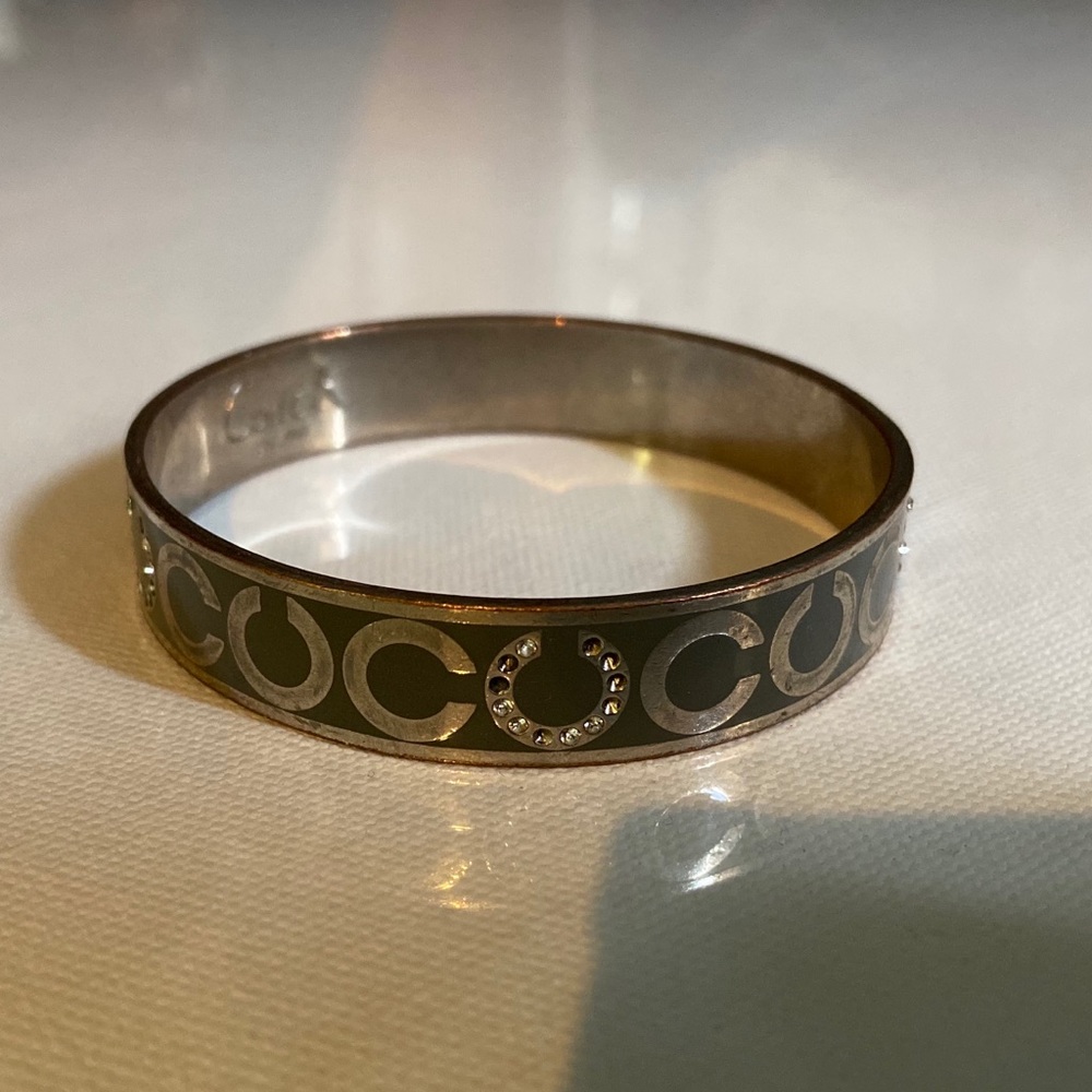Coach rhinestone bangle